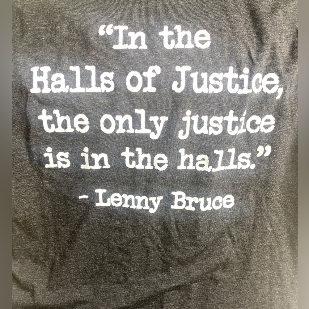 Lenny Bruce Black front & back Graphic T-Shirt - Picture 6 of 8